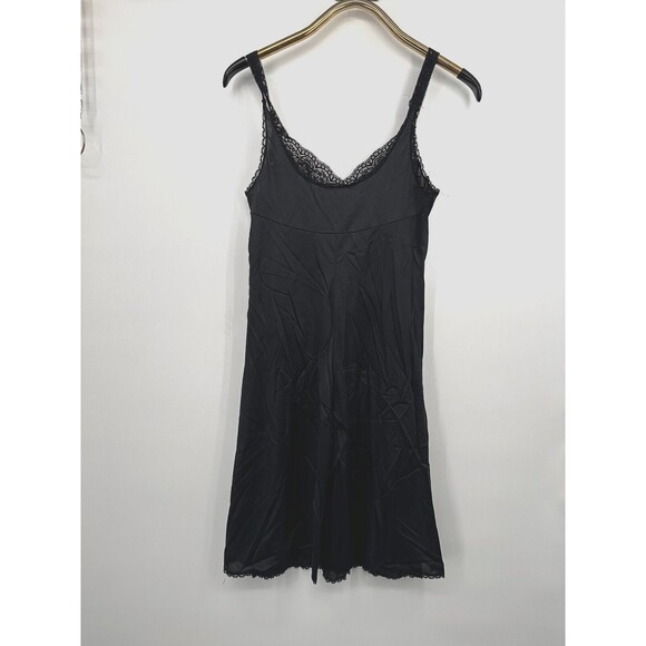 Vintage Aristocraft by Vassarette Black Full Slip Size 36 Nylon USA lace USA - Picture 2 of 7